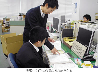 実習生(前)に作業の意味を伝える