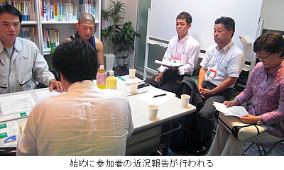 始めに参加者の近況報告が行われる